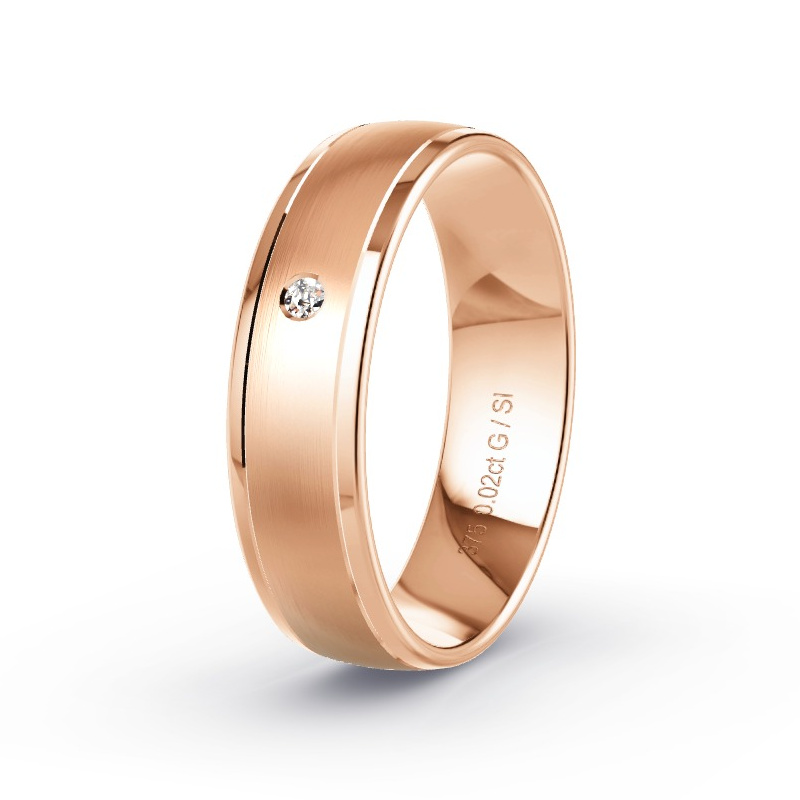 Alianza Oro rosa - 0.02 kt Diamantes - Modelo N°2167 Alianza Oro rosa - 0.02 kt Diamantes - Modelo N°2167