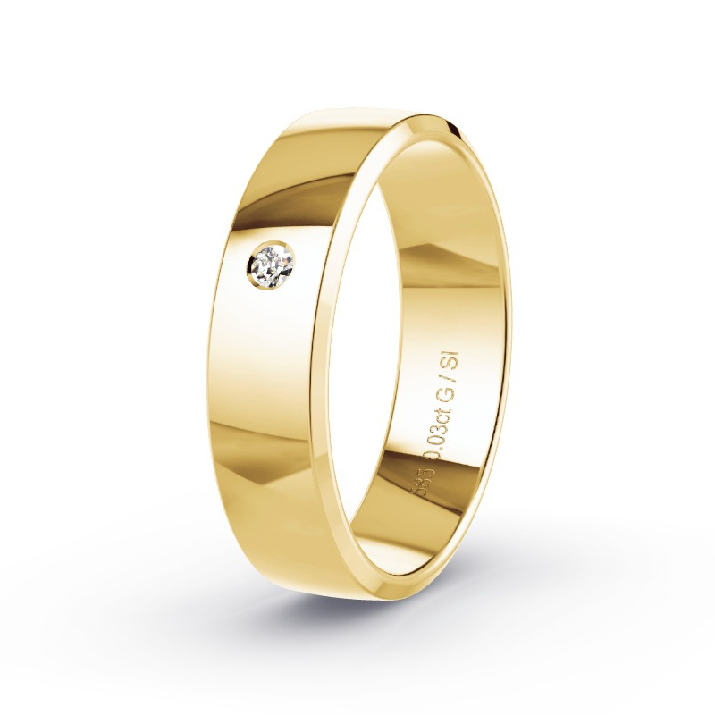 Alianza Oro amarillo - 0.03 kt Diamantes - Modelo N°2168 Alianza Oro amarillo - 0.03 kt Diamantes - Modelo N°2168