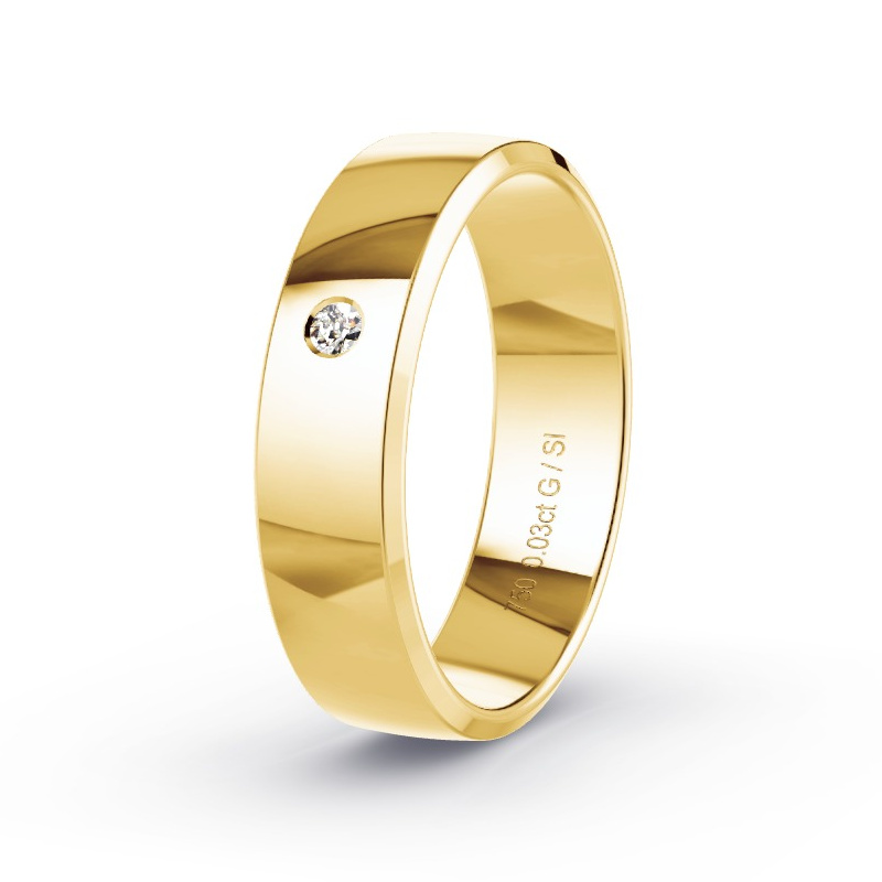 Alianza Oro amarillo - 0.03 kt Diamantes - Modelo N°2168 Alianza Oro amarillo - 0.03 kt Diamantes - Modelo N°2168