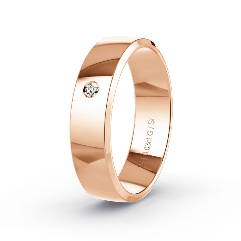 Alianza Oro rosa - 0.03 kt Diamantes - Modelo N°2168 Alianza Oro rosa - 0.03 kt Diamantes - Modelo N°2168