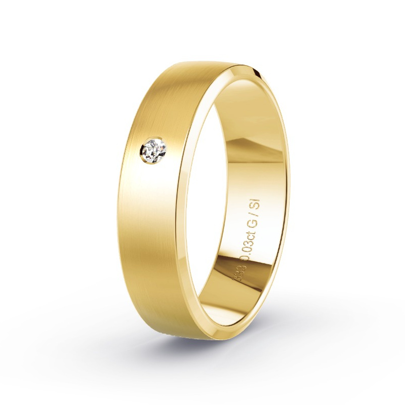 Alianza Oro amarillo - 0.03 kt Diamantes - Modelo N°2169 Alianza Oro amarillo - 0.03 kt Diamantes - Modelo N°2169