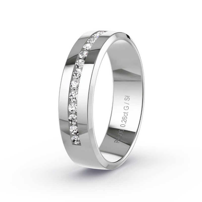 Alianza Paladio - 0.26 kt Diamantes - Modelo N°2170 Alianza Paladio - 0.26 kt Diamantes - Modelo N°2170