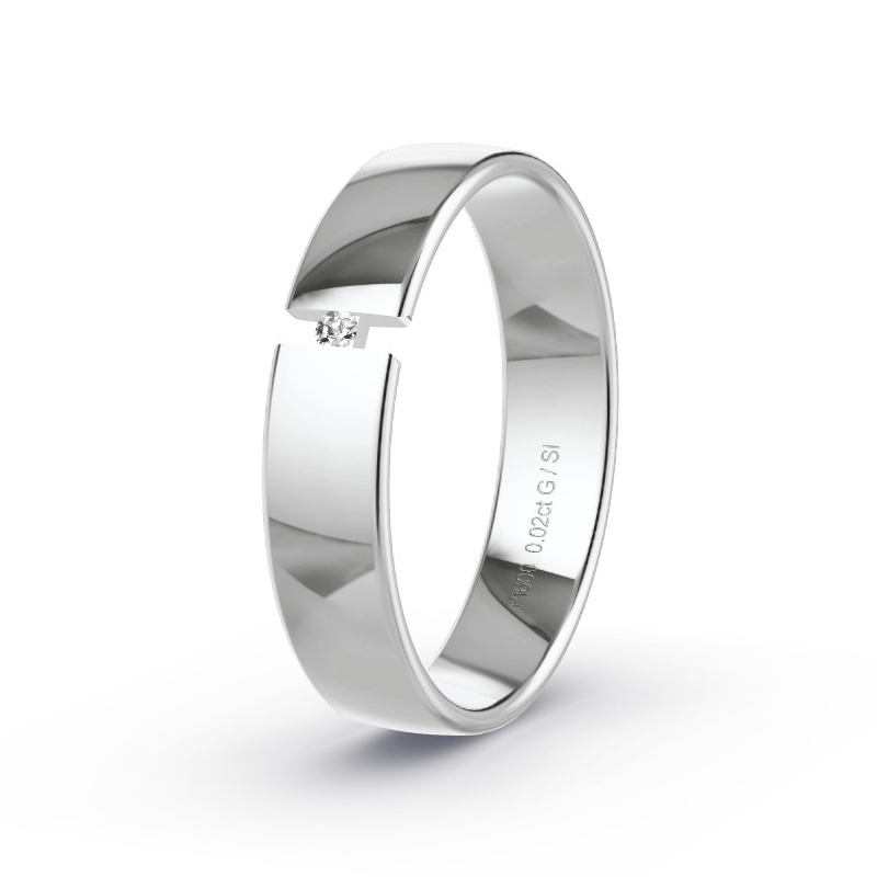 Alianza Platino - 0.02 kt Diamantes - Modelo N°2172 Alianza Platino - 0.02 kt Diamantes - Modelo N°2172