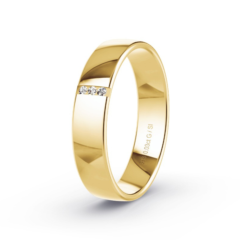 Alianza Oro amarillo - 0.03 kt Diamantes - Modelo N°2176 Alianza Oro amarillo - 0.03 kt Diamantes - Modelo N°2176