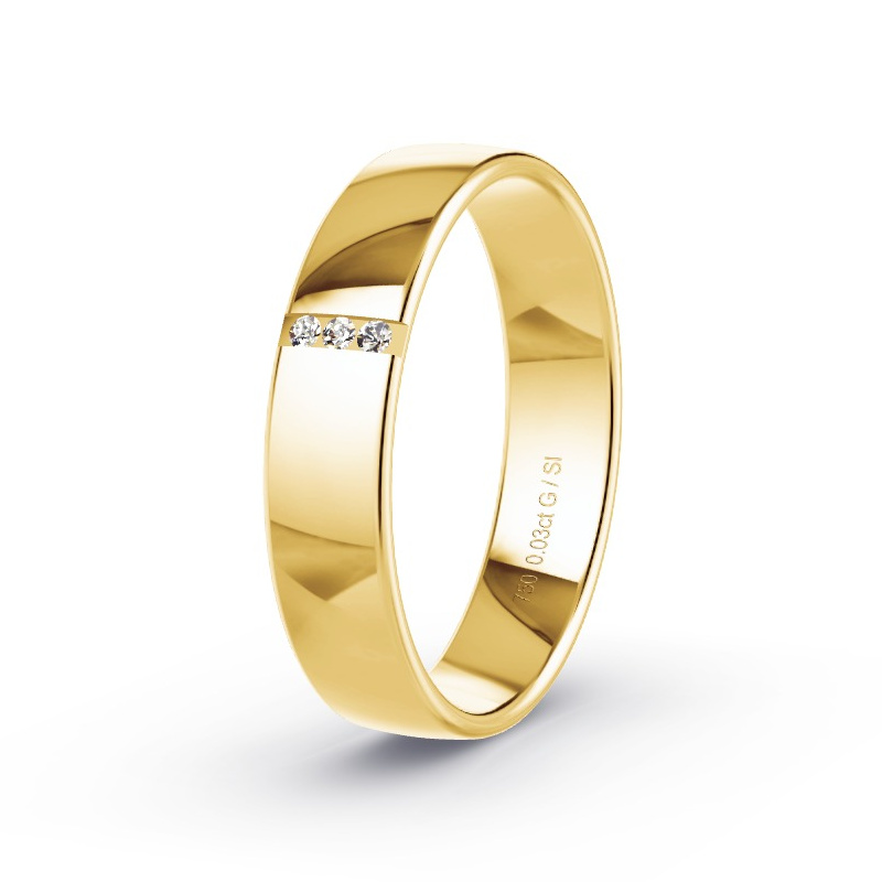 Alianza Oro amarillo - 0.03 kt Diamantes - Modelo N°2176 Alianza Oro amarillo - 0.03 kt Diamantes - Modelo N°2176