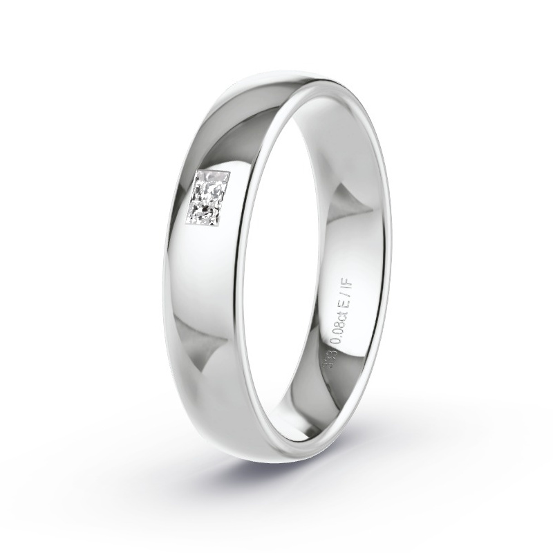 Alianza Oro blanco - 0.08 kt Diamantes - Modelo N°2178 Alianza Oro blanco - 0.08 kt Diamantes - Modelo N°2178