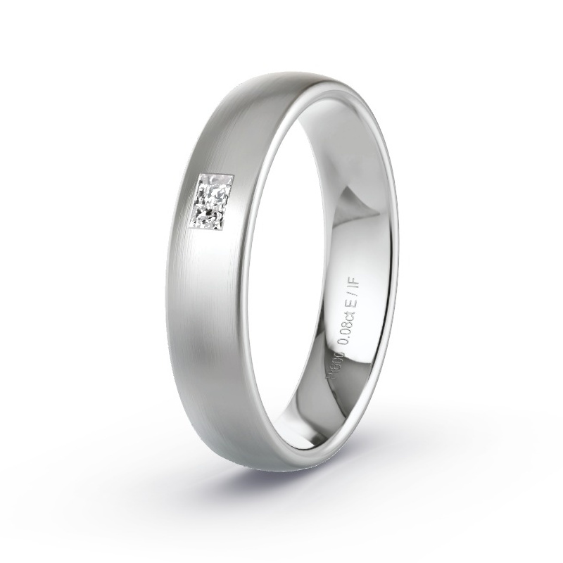 Alianza Platino - 0.08 kt Diamantes - Modelo N°2179 Alianza Platino - 0.08 kt Diamantes - Modelo N°2179