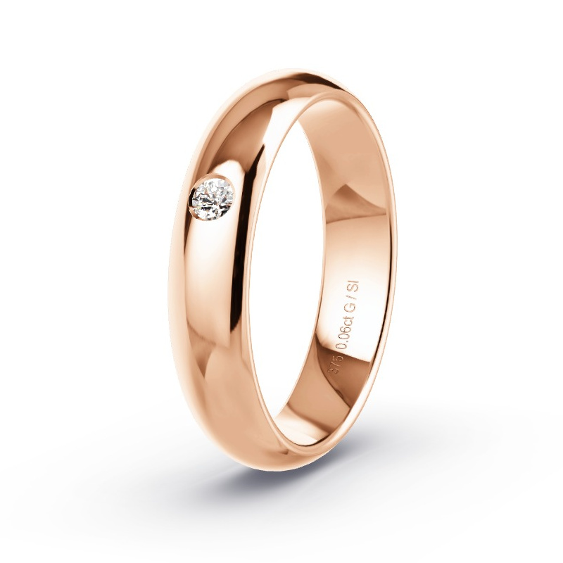 Alianza Oro rosa - 0.06 kt Diamantes - Modelo N°2180 Alianza Oro rosa - 0.06 kt Diamantes - Modelo N°2180