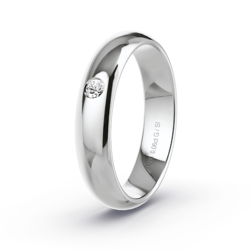 Alianza Platino - 0.06 kt Diamantes - Modelo N°2180 Alianza Platino - 0.06 kt Diamantes - Modelo N°2180