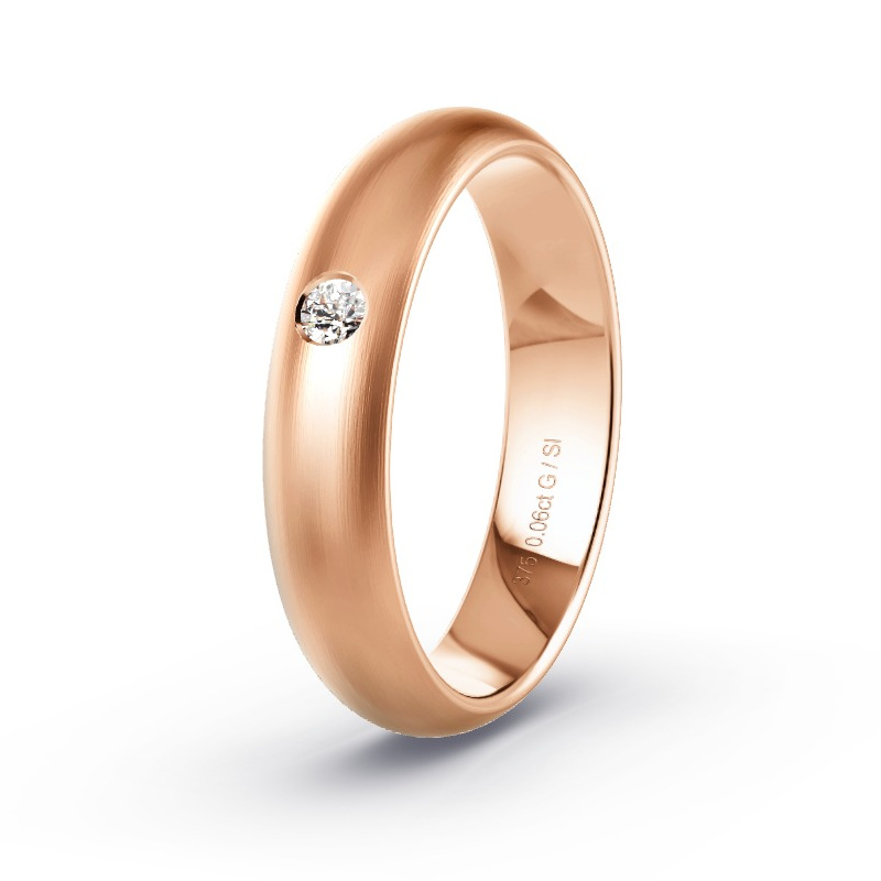 Alianza Oro rosa - 0.06 kt Diamantes - Modelo N°2181 Alianza Oro rosa - 0.06 kt Diamantes - Modelo N°2181
