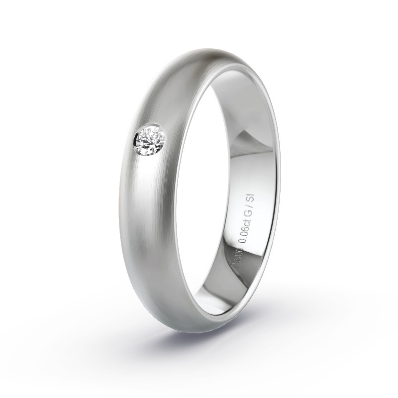 Alianza Platino - 0.06 kt Diamantes - Modelo N°2181 Alianza Platino - 0.06 kt Diamantes - Modelo N°2181