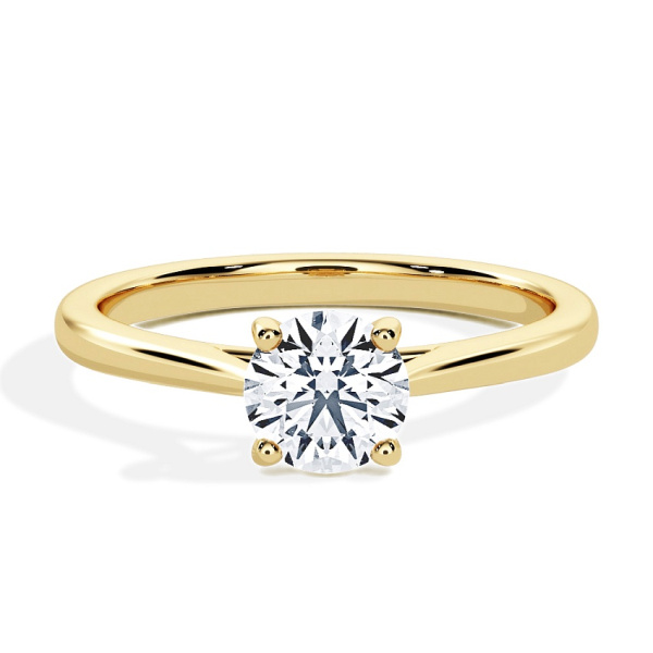 Anillo de compromiso Oro amarillo - 0.15 kt Brillante - Modelo N°3015, Solitario