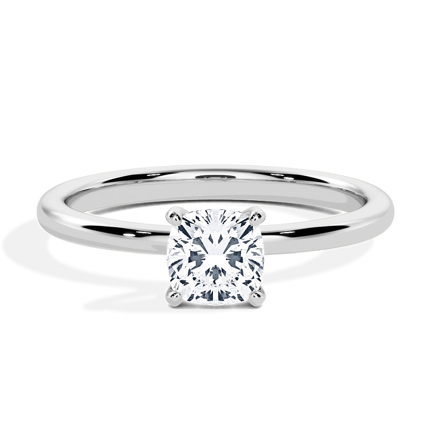 Anillo de compromiso Platino - 0.50 kt Cojín - Modelo N°3013, Solitario Anillo de compromiso Platino - 0.50 kt Cojín - Modelo N°3013, Solitario