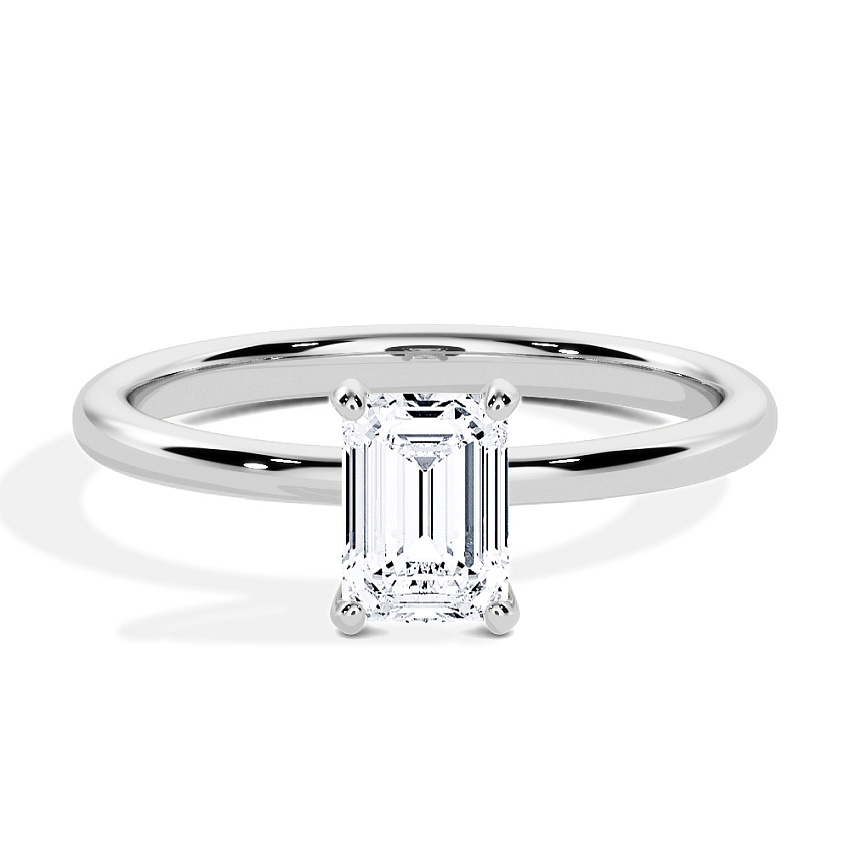 Anillo de compromiso Platino - 0.30 kt Esmeralda - Modelo N°3013, Solitario Anillo de compromiso Platino - 0.30 kt Esmeralda - Modelo N°3013, Solitario