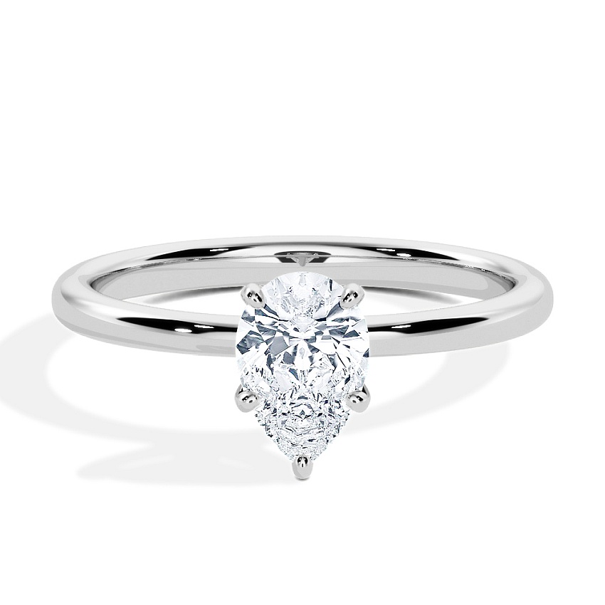 Anillo de compromiso Platino - 0.30 kt Pera - Modelo N°3013, Solitario Anillo de compromiso Platino - 0.30 kt Pera - Modelo N°3013, Solitario