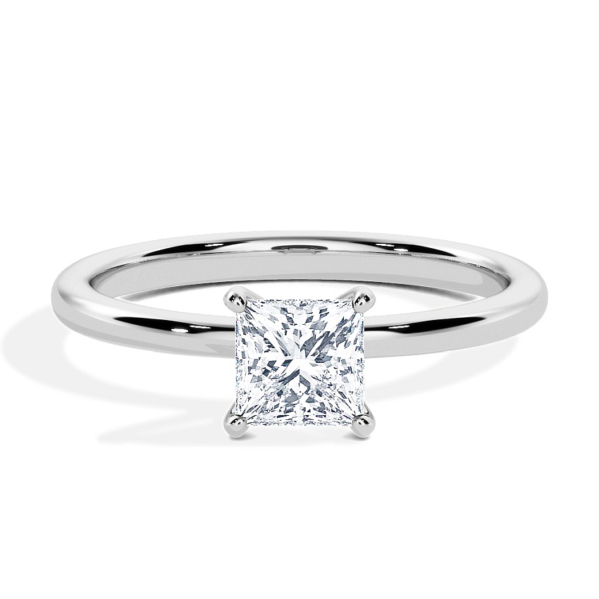 Anillo de compromiso Platino - 0.30 kt Princesa - Modelo N°3013, Solitario Anillo de compromiso Platino - 0.30 kt Princesa - Modelo N°3013, Solitario