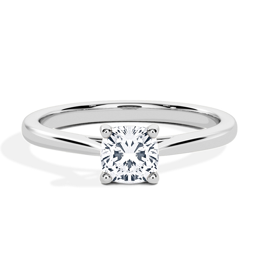 Anillo de compromiso Platino - 0.50 kt Cojín - Modelo N°3015, Solitario Anillo de compromiso Platino - 0.50 kt Cojín - Modelo N°3015, Solitario