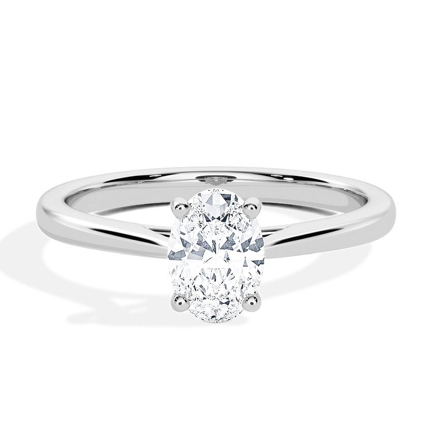 Anillo de compromiso Platino - 0.30 kt Oval - Modelo N°3015, Solitario Anillo de compromiso Platino - 0.30 kt Oval - Modelo N°3015, Solitario