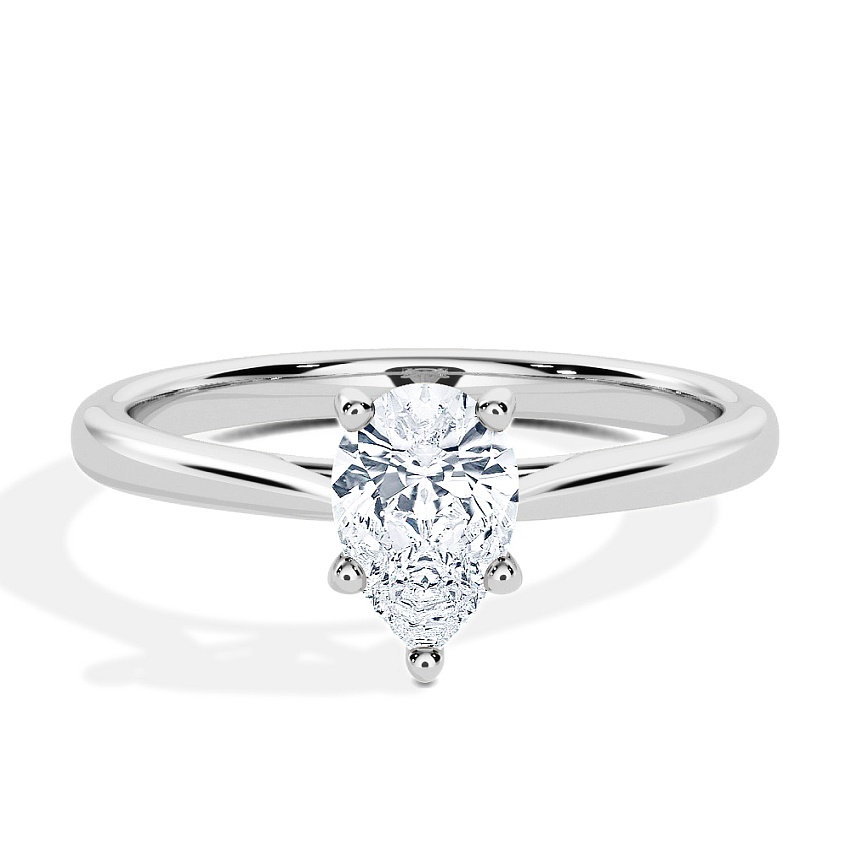 Anillo de compromiso Platino - 0.30 kt Pera - Modelo N°3015, Solitario Anillo de compromiso Platino - 0.30 kt Pera - Modelo N°3015, Solitario