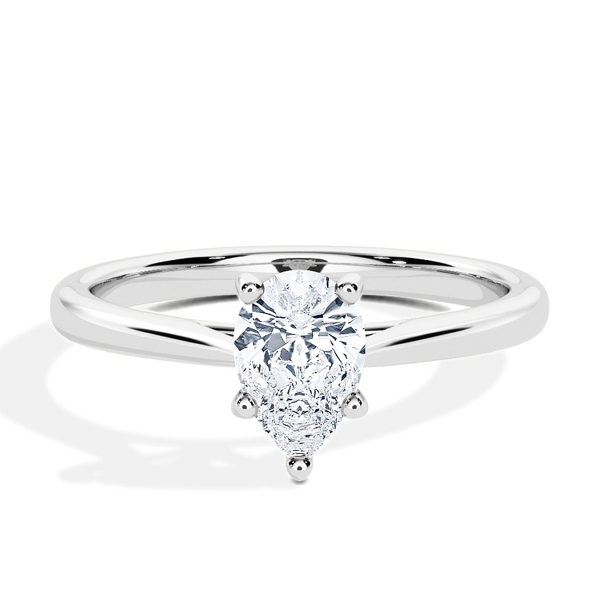 Anillo de compromiso Oro blanco - 0.30 kt Pera - Modelo N°3015, Solitario Anillo de compromiso Oro blanco - 0.30 kt Pera - Modelo N°3015, Solitario