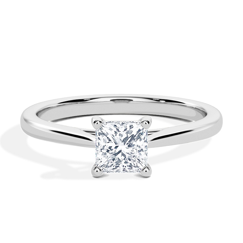 Anillo de compromiso Platino - 0.30 kt Princesa - Modelo N°3015, Solitario Anillo de compromiso Platino - 0.30 kt Princesa - Modelo N°3015, Solitario