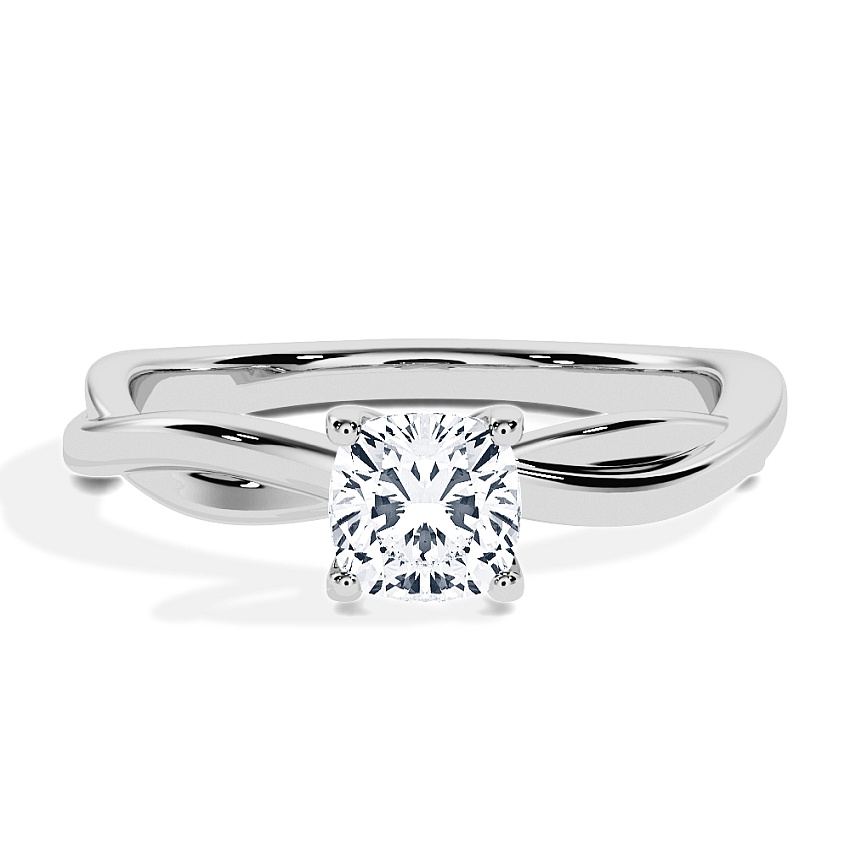 Anillo de compromiso Platino - 0.50 kt Cojín - Modelo N°3016, Solitario Anillo de compromiso Platino - 0.50 kt Cojín - Modelo N°3016, Solitario