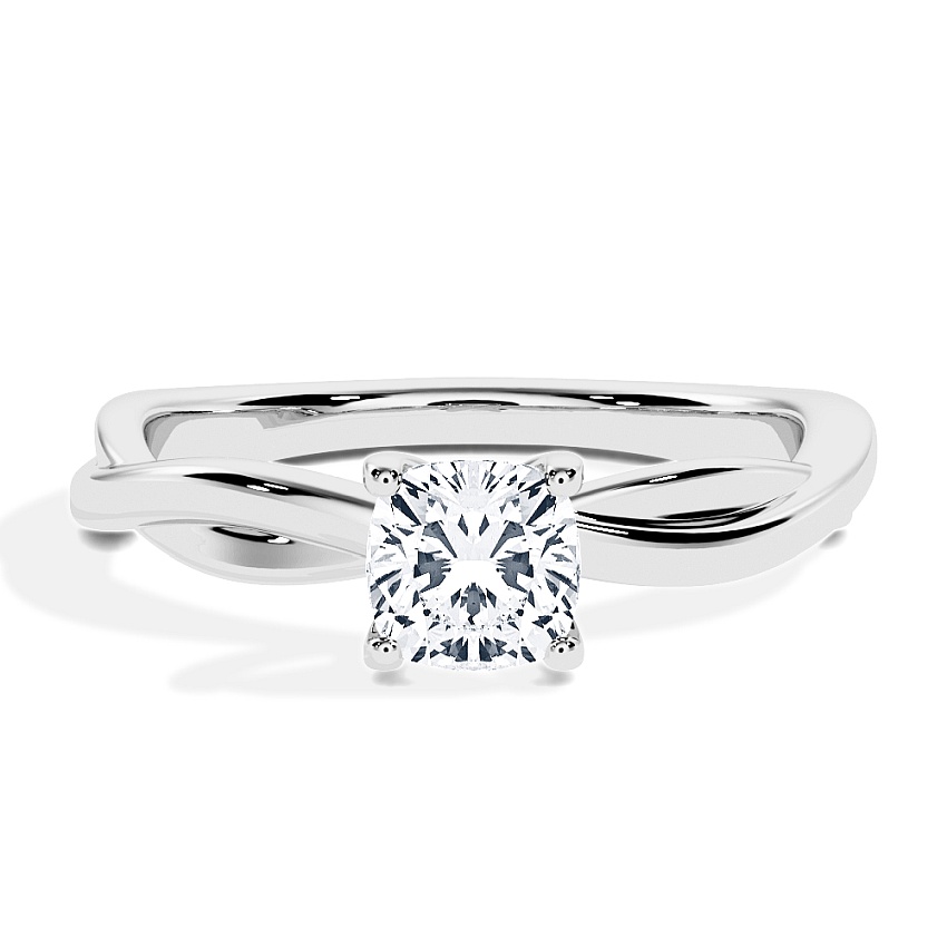 Anillo de compromiso Oro blanco - 0.50 kt Cojín - Modelo N°3016, Solitario Anillo de compromiso Oro blanco - 0.50 kt Cojín - Modelo N°3016, Solitario