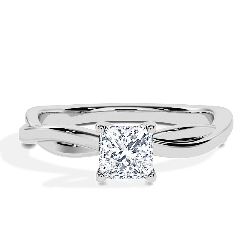 Anillo de compromiso Platino - 0.30 kt Princesa - Modelo N°3016, Solitario Anillo de compromiso Platino - 0.30 kt Princesa - Modelo N°3016, Solitario