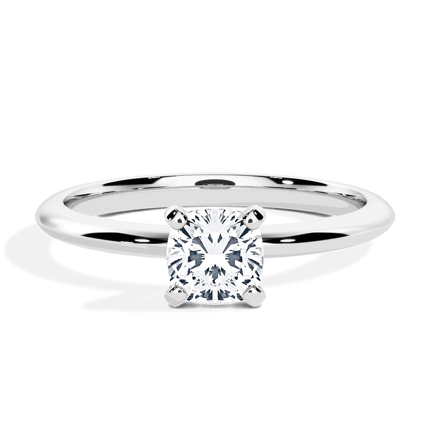 Anillo de compromiso Oro blanco - 0.50 kt Cojín - Modelo N°3021, Solitario Anillo de compromiso Oro blanco - 0.50 kt Cojín - Modelo N°3021, Solitario